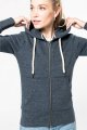 Dames Hoodie met rits Vintage Kariban KV2307